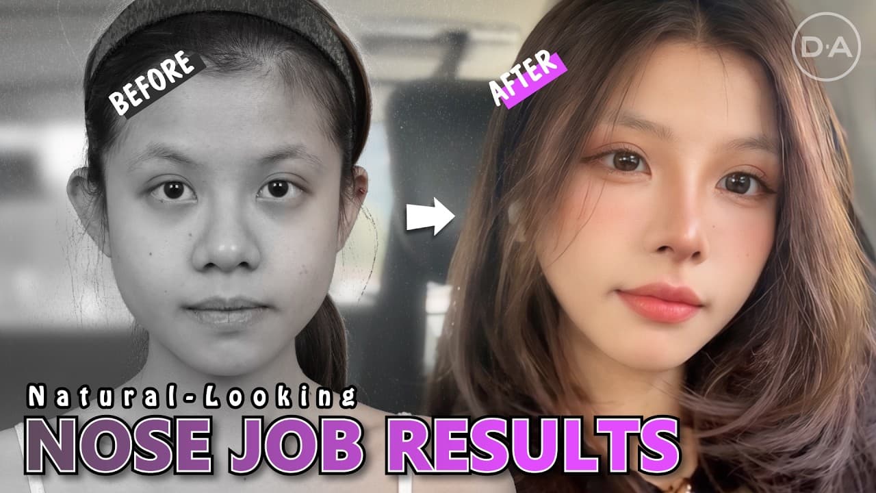 From Bulbous Nose to Naturally Beautiful ????✨K-Beauty, Refined.